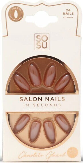 Накладные ногти SOSU Cosmetics Chocolate (Salon Nails) 24 шт