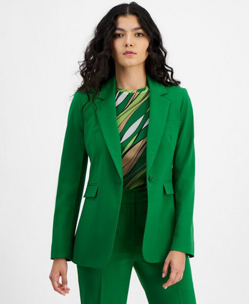 Women's Notched-Collar Single-Button Jacket, Created for Macy's