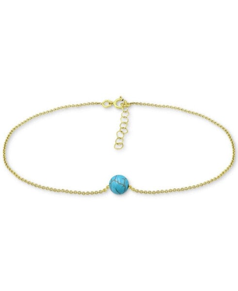 Aventurine Ankle Bracelet (Also in Cultured Freshwater Pearl, Onyx, Howlite, Sodalite), Created for Macy's