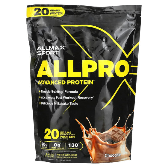 Sport, ALLPRO Advanced Protein, Chocolate, 1.5 lbs (680 g)