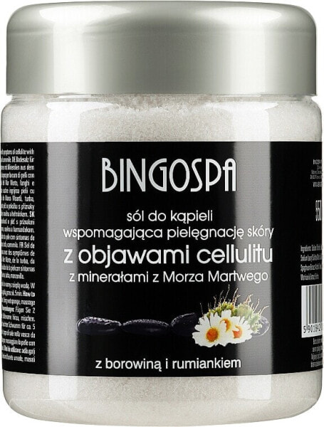 Anti-Cellulite Badesalz mit Mineralien aus dem Toten Meer, Kamille und Torf