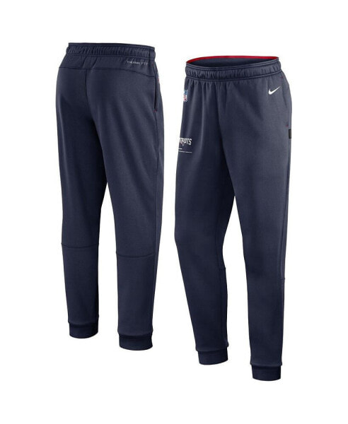 Men's Navy New England Patriots Sideline Logo Performance Pants