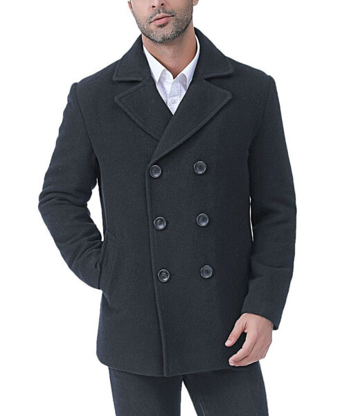 Пальто из шерстяного смеси BGSD Hugh для мужчин - крупный и высокий