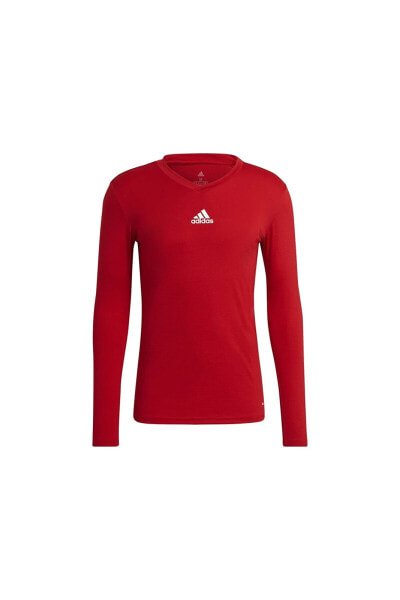 Team Base Tee Erkek Futbol Uzın Kollu Antrenman Tişörtü Gn5674 Kırmızı