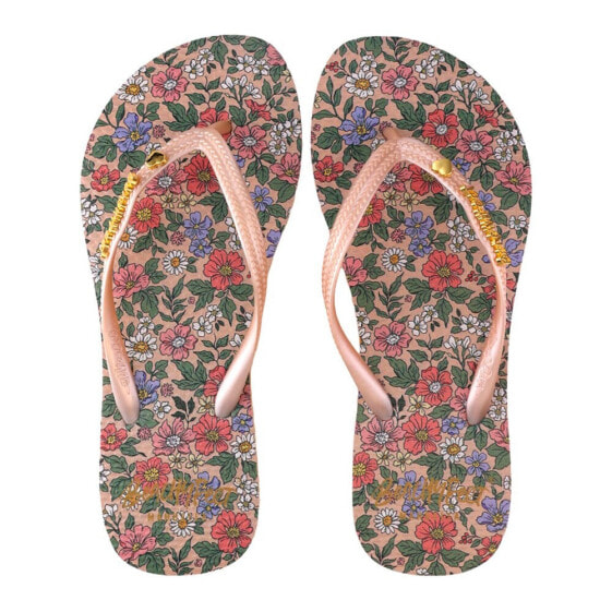 BEACHY FEET Flores Andaluz Flip Flops