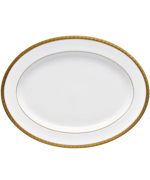 Charlotta Gold 14" Oval Platter