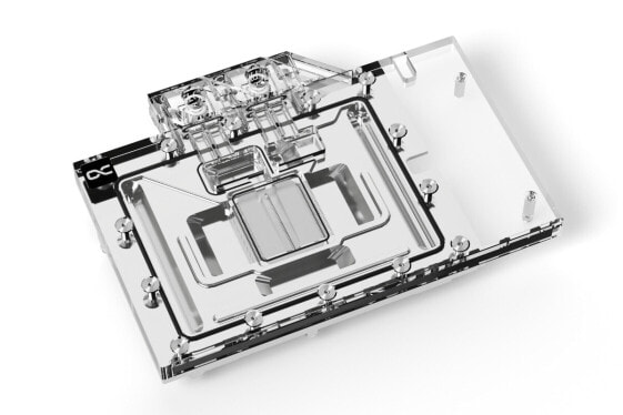 Alphacool 13456 - Water block + Backplate - Acrylic - Aluminium - Black - Silver - Transparent - 1/4" - 3-pin - Graphics card