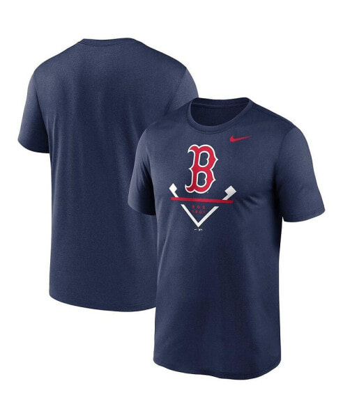 Men's Navy Boston Red Sox Big and Tall Icon Legend Performance T-shirt