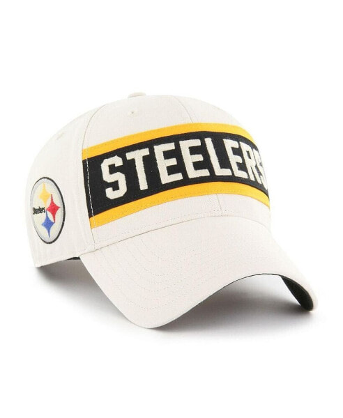Men's '47 Cream Pittsburgh Steelers Crossroad MVP Adjustable Hat