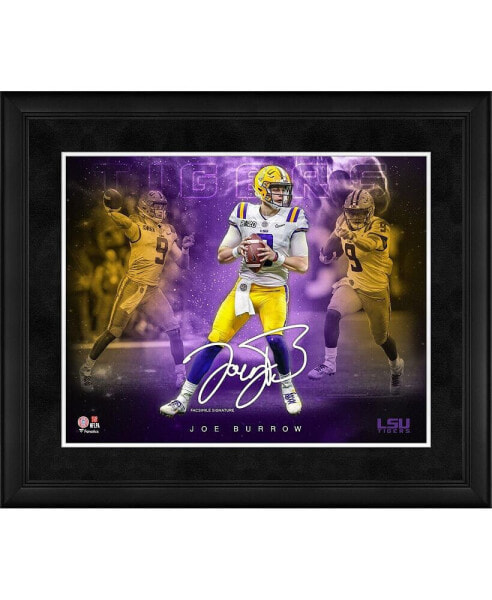 Joe Burrow LSU Tigers Facsimile Signature Framed 16" x 20" Stars of the Game Collage