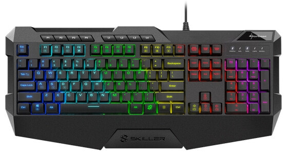 Sharkoon SKILLER SGK4 - Wired - USB - Membrane - QWERTY - RGB LED - Black