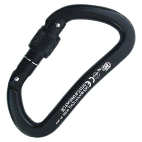 Мощный алюминиевый карабин с винтовым засовом KONG ITALY Heavy Duty Alu Snap Hook