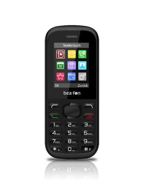 Bea-fon C70 - Bar - Dual SIM - 4.5 cm (1.77") - Bluetooth - 650 mAh - Black