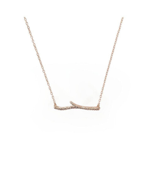 Sanctuary Project by Dainty Branch Necklace Rose Gold