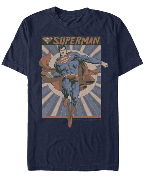 DC Men's Superman Classic Comic Poster Short Sleeve T-Shirt