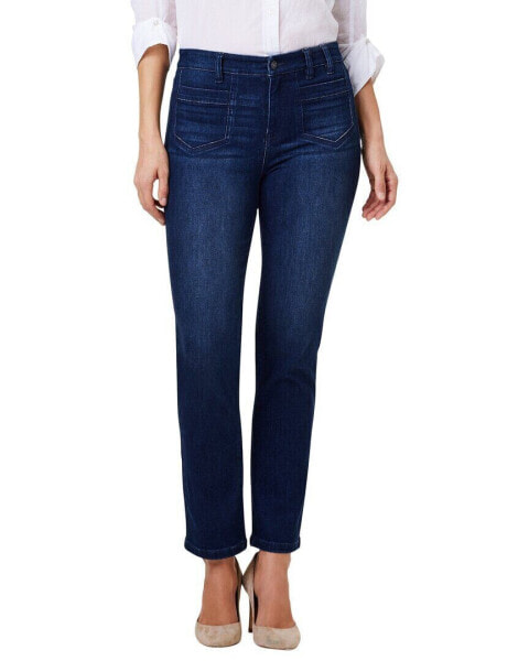 Nic+Zoe Mid Rise Straight Pocket Jean Women's