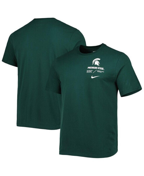Men's Green Michigan State Spartans Team Practice Performance T-shirt