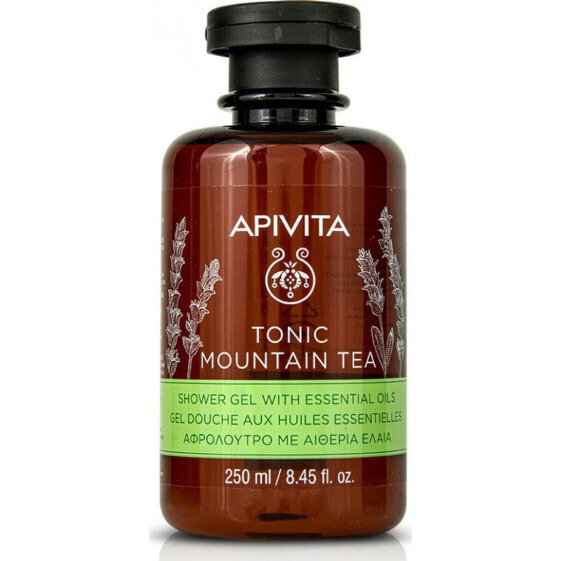 Гель для душа Apivita Tonic Mountain Tea 250 мл, укрепляющий