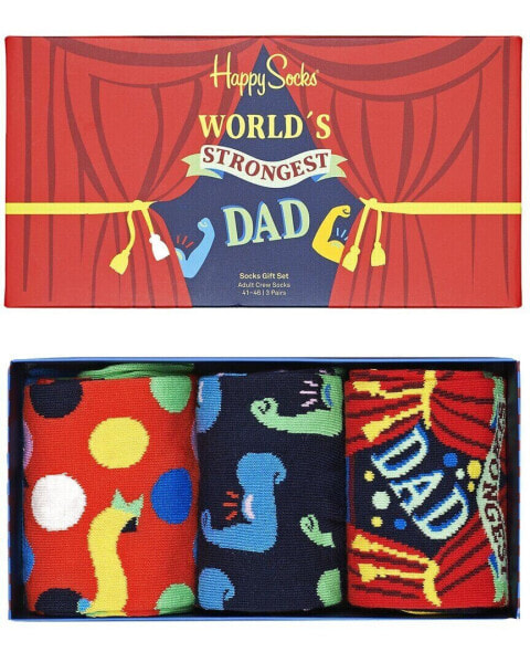 Happy Socks 3Pk Father's Day Sock Gift Set Men's 41-46