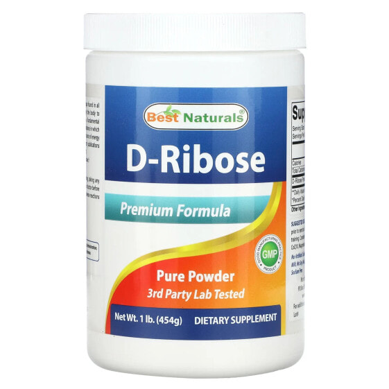Послетренировочный комплекс Best Naturals D-Ribose, 1 фунт (454 г)