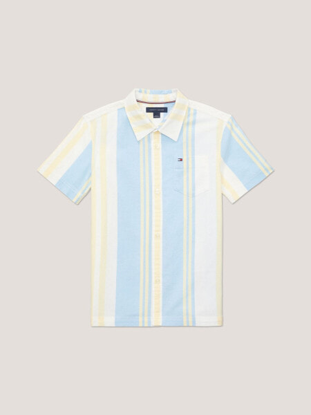 Kids' Block Stripe Short-Sleeve Shirt