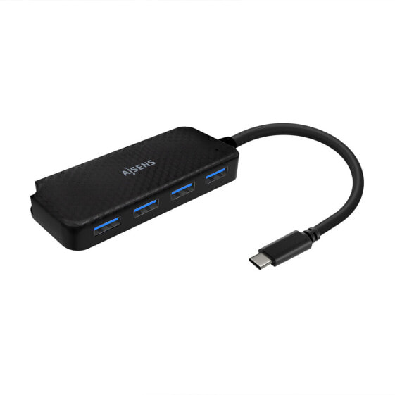 USB-разветвитель Aisens A109-0715 Чёрный (1 штук)