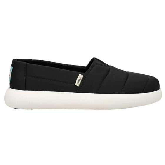 TOMS Alpargata Mallow Slip On Womens Black Sneakers Casual Shoes 10016741