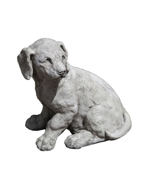 Lab Pup Garden Statue