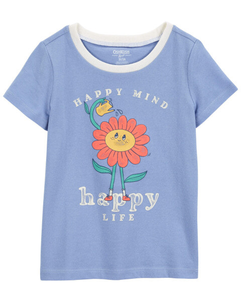 Toddler Happy Mind Graphic Tee 2T