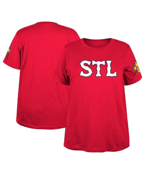 Women's Red St. Louis Cardinals 2024 City Connect Plus Size T-Shirt