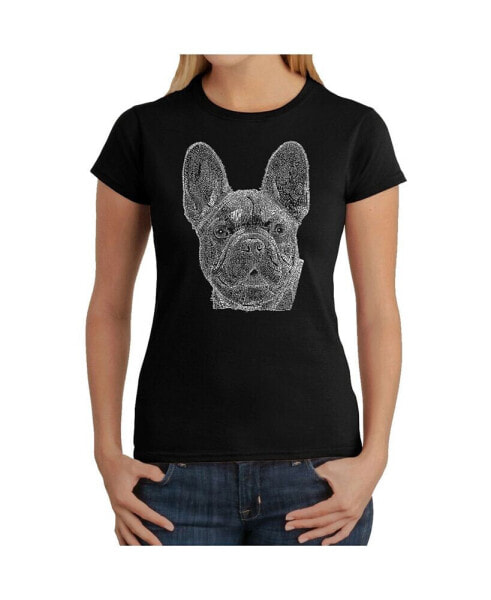 Топ LA Pop Art French Bulldog Word Art