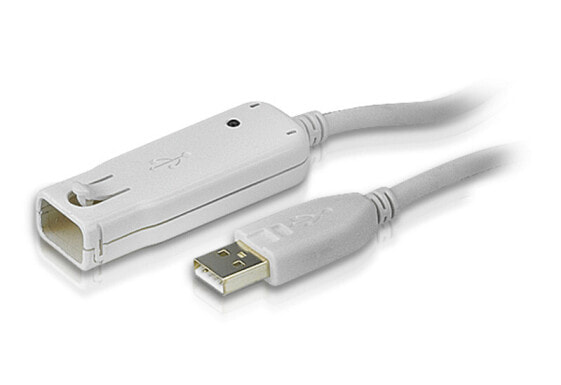 ATEN USB 2.0 Extender Cable 12m - 12 m - USB A - USB A - USB 2.0 - 480 Mbit/s - White