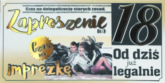 AB Card Zaproszenie Urodziny Z07 (10 szt.)