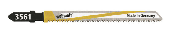 Wolfcraft 3561000 - Jigsaw blade - Laminate,MDF,Parquet,Plastic - Bimetal - Black,Stainless steel,White,Yellow - 7.5 cm - 1.65 mm