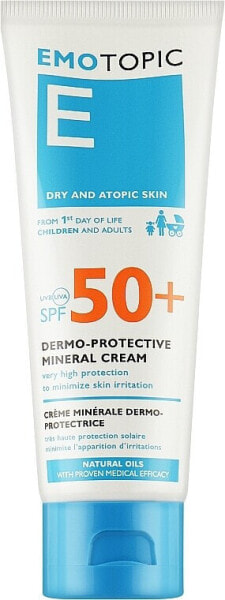 Sonnenschützende Mineral-Creme zur Minimierung von Hautirritationen für Körper und Gesicht SPF 50+