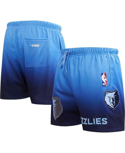 Men's Navy, Light Blue Memphis Grizzlies Ombre Mesh Shorts