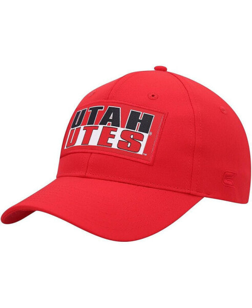 Men's Red Utah Utes Positraction Snapback Hat