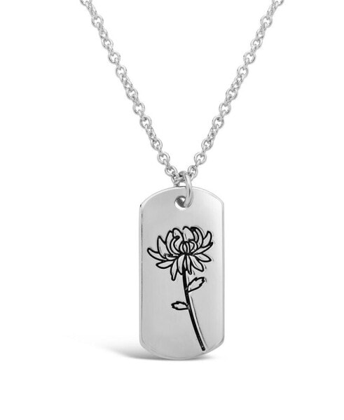Sterling Forever women's Birth Flower Necklace