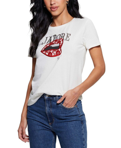 Women's Cotton J'adore Short-Sleeve Easy T-Shirt