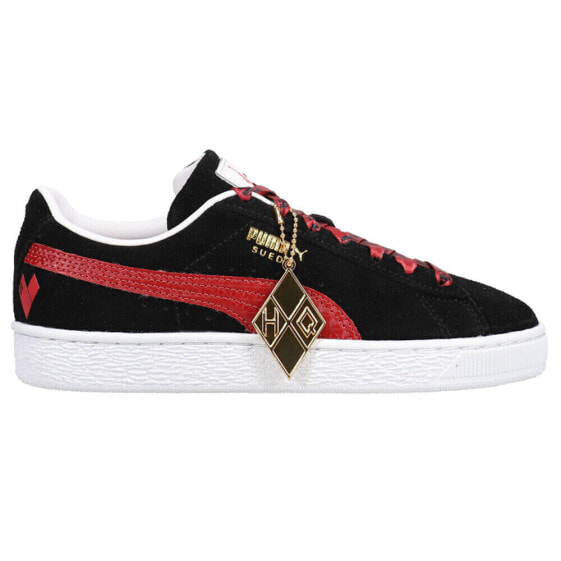 Puma Harley Quinn X Suede Classic Lace Up Womens Black Sneakers Casual Shoes 38