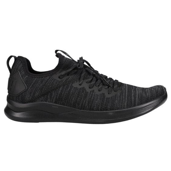 Puma Ignite Flash Evoknit Lace Up Training Mens Black Sneakers Athletic Shoes 1