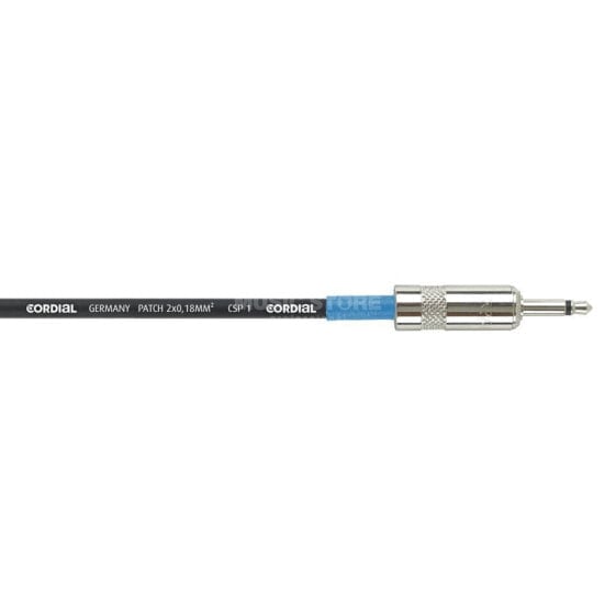 Cordial CPI 0.15 ZZ Patch Cable [3.5mm Jack] 150mm (Black/Blue)