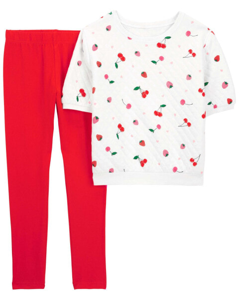 Kid 2-Piece Cherry Top & Legging Set 4