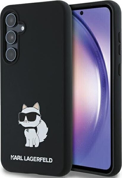 Karl Lagerfeld Etui Karl Lagerfeld KLHCSA55SMHCNPK Samsung Galaxy A55 hardcase Silicone Choupette Metal Pin czarny/black