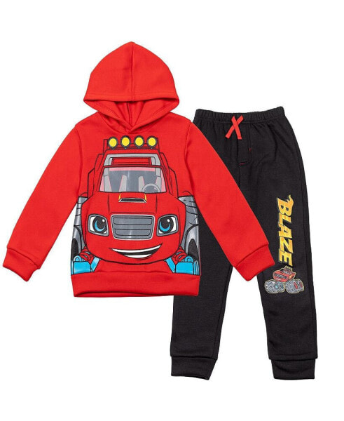 Boys Zeg Stripes Pickle Fleece Pullover Hoodie and Jogger Pants Outfit Set