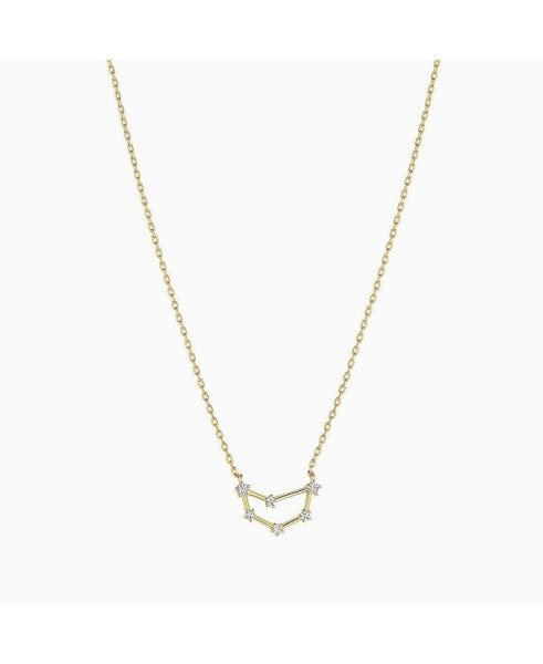 Constellation Necklace - 12 Zodiac Constellation - Gold