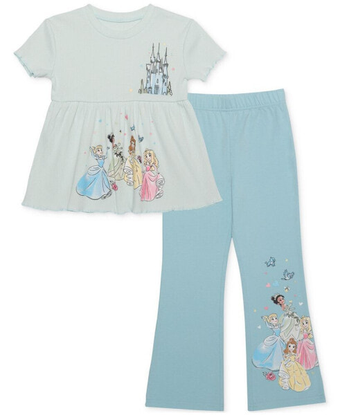 Toddler & Little Girls Princesses Friends Top & Leggings, 2 Piece Set