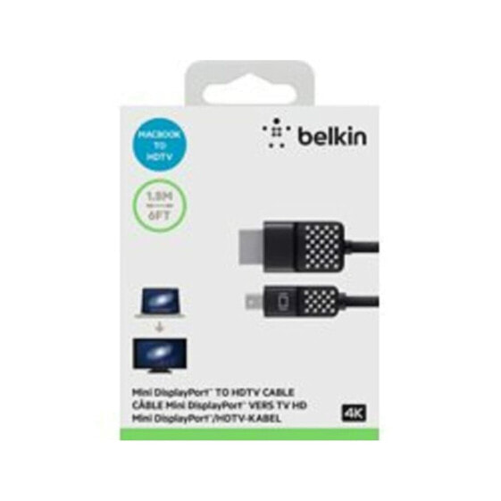 Адаптер для DisplayPort на HDMI Belkin F2CD080BT06 черный