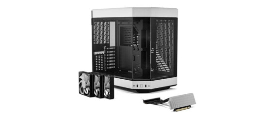 HYTE Y60 - Midi Tower - PC - Black - White - ATX - EATX - ITX - micro ATX - ABS - Steel - Tempered glass - 16 cm