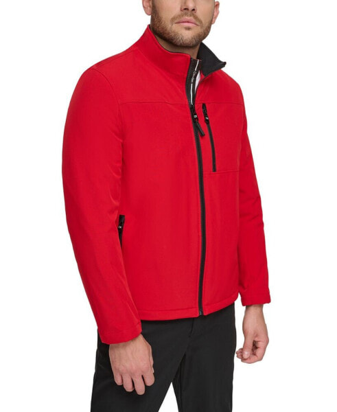 Men's Sherpa Lined Classic Soft Shell Jacket
